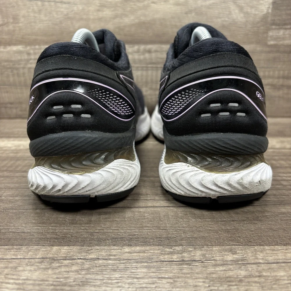 Asics Gel-Nimbus 22 Gray Purple Womens US Size 7.5 EUR 39 1012A587 Running Shoes